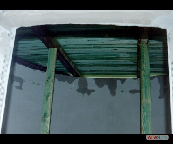 1996 - provisorisches Dach der 3. Etage